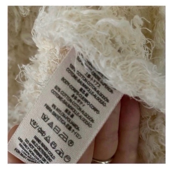 FREE PEOPLE Cream Boho Shaggy Midi Vest - Picture 8 of 12